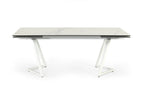 Farrell - Modern White Ceramic Extendable Dining Table