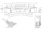 1208 Leather Reclining Set - Sofa & Loveseat with 4 Power Recliners