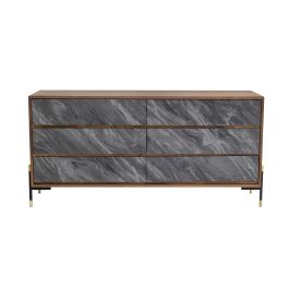 Metcalf - Mid-Century Walnut & Grey Dresser