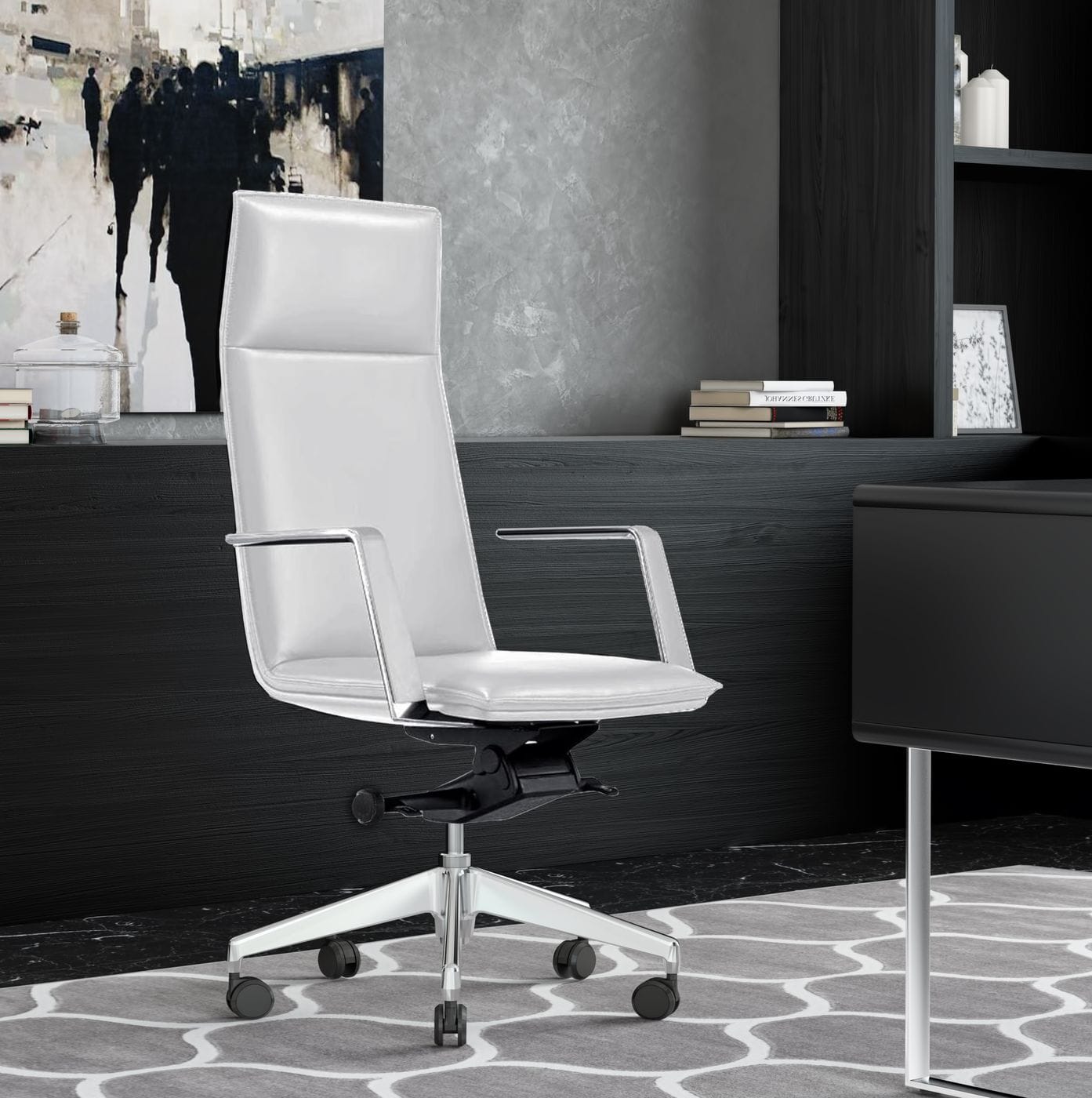 Gorsky - Modern White High Back Executive Office Chair