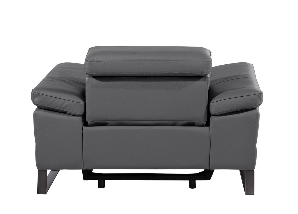1246 Divanitalia Power Reclining Arm Chairwith Power Headrests - Top Grain Italian Leather