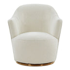 Vera - Modern Sherpa Swivel Accent Chair