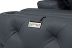1050 Divanitalia Sofa in Top-grain Italian Leather - Dark Grey - SKU 1050-DK-GRAY-S - view 9