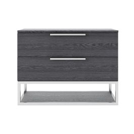 Heloise - Contemporary Grey Elm Nightstand