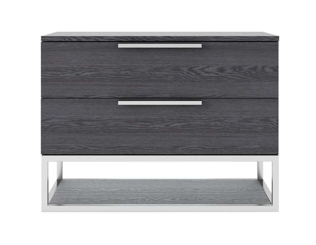 Heloise - Contemporary Grey Elm Nightstand