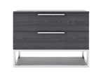 Heloise - Contemporary Grey Elm Nightstand