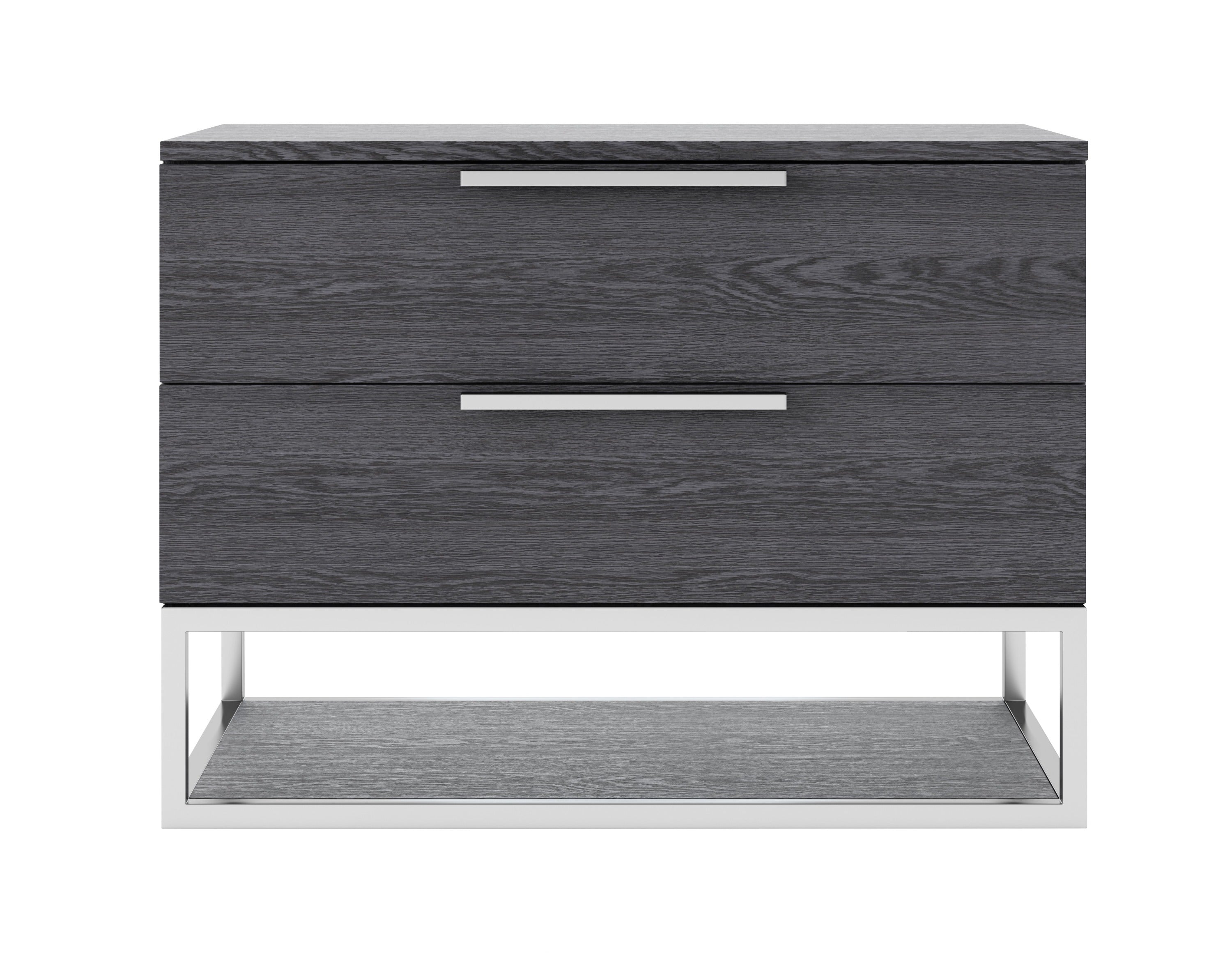 Heloise - Contemporary Grey Elm Nightstand