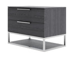 Heloise - Contemporary Grey Elm Nightstand