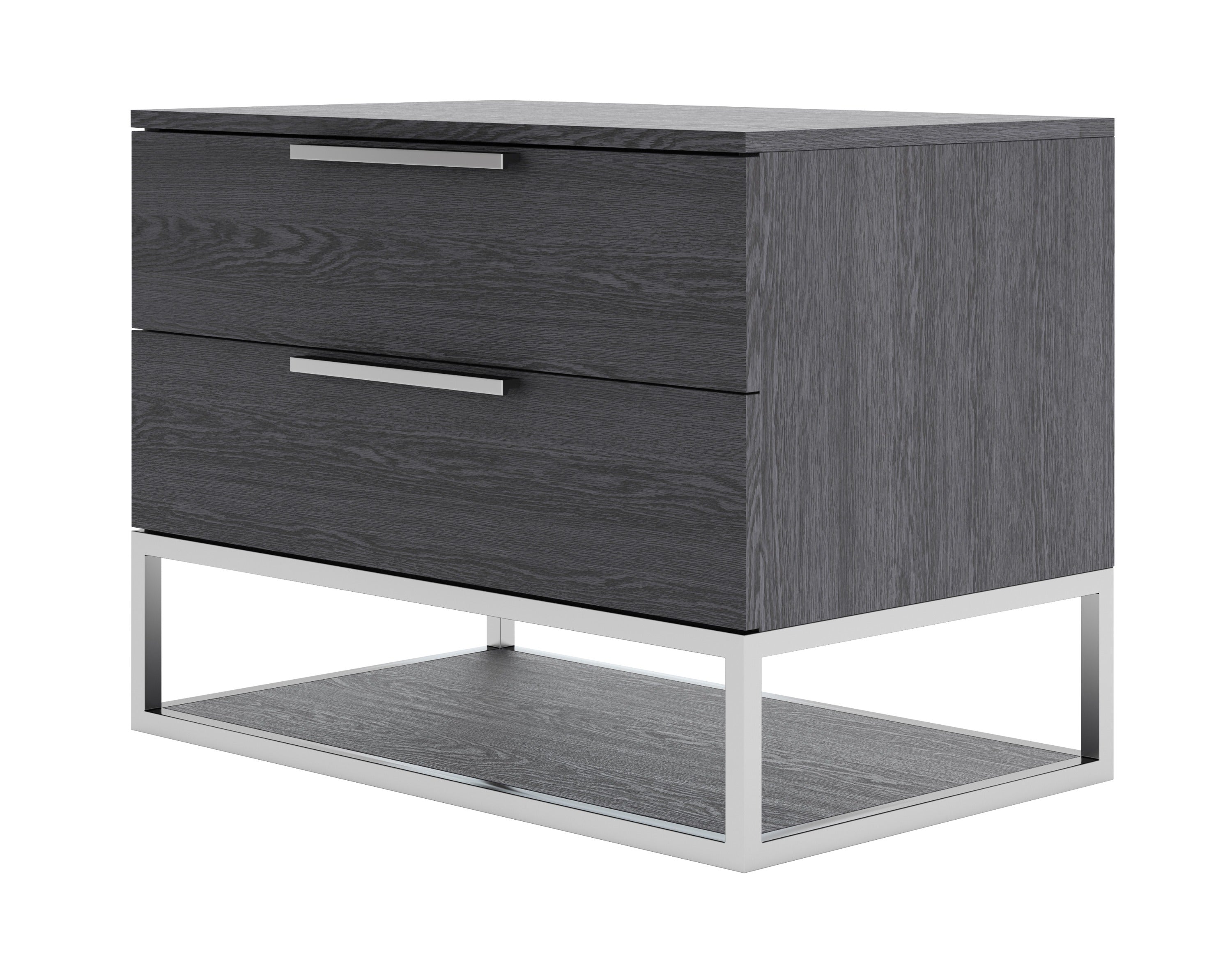 Heloise - Contemporary Grey Elm Nightstand