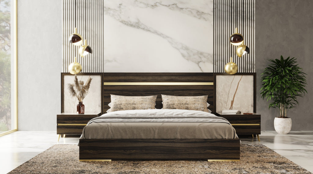 Velondra - Queen Modern Eucalypto + Marble Bedroom Set - Queen Modern Eucalypto + Marble Bedroom Set