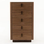 Chelton - Contemporary Walnut and White Ceramic Chest