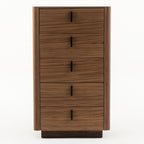 Chelton - Contemporary Walnut and White Ceramic Chest