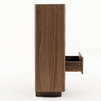 Chelton - Contemporary Walnut and White Ceramic Chest