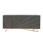 Katzu - Modern Grey and Rose Gold Buffet