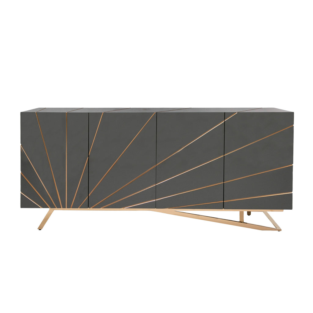 Katzu - Modern Grey and Rose Gold Buffet