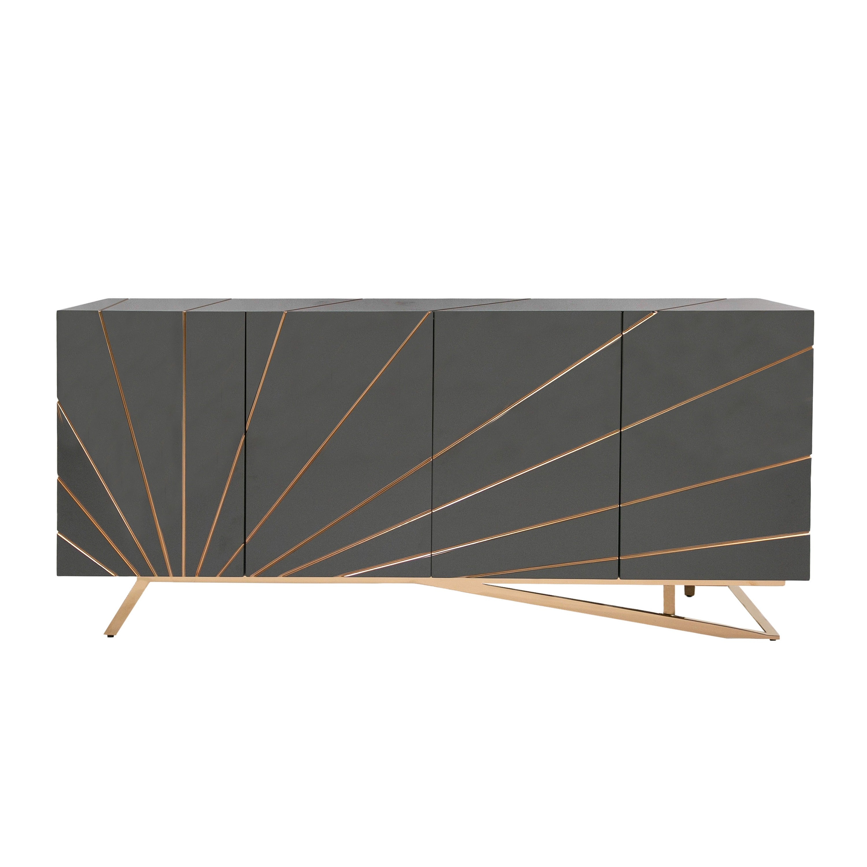 Katzu - Modern Grey and Rose Gold Buffet