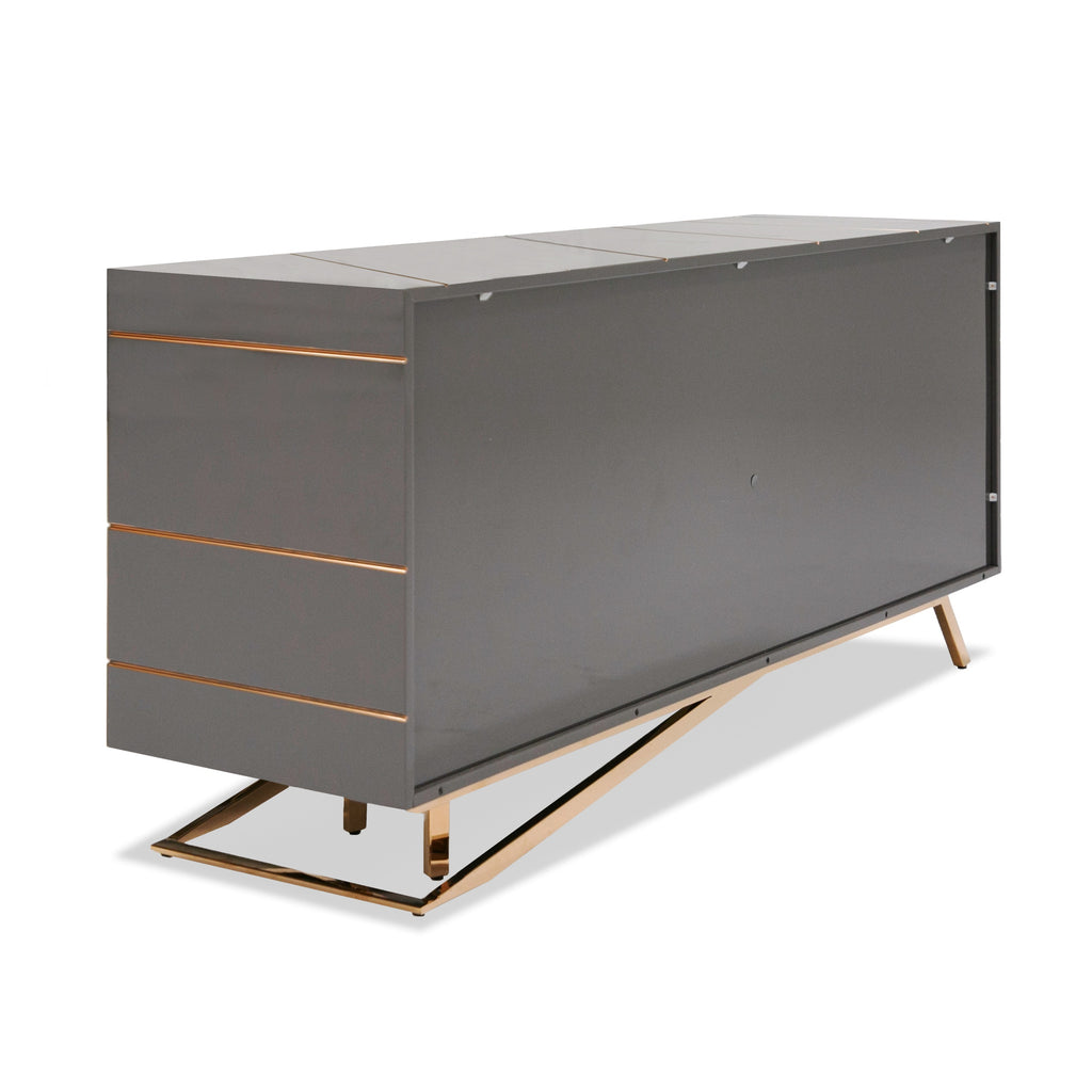 Katzu - Modern Grey and Rose Gold Buffet