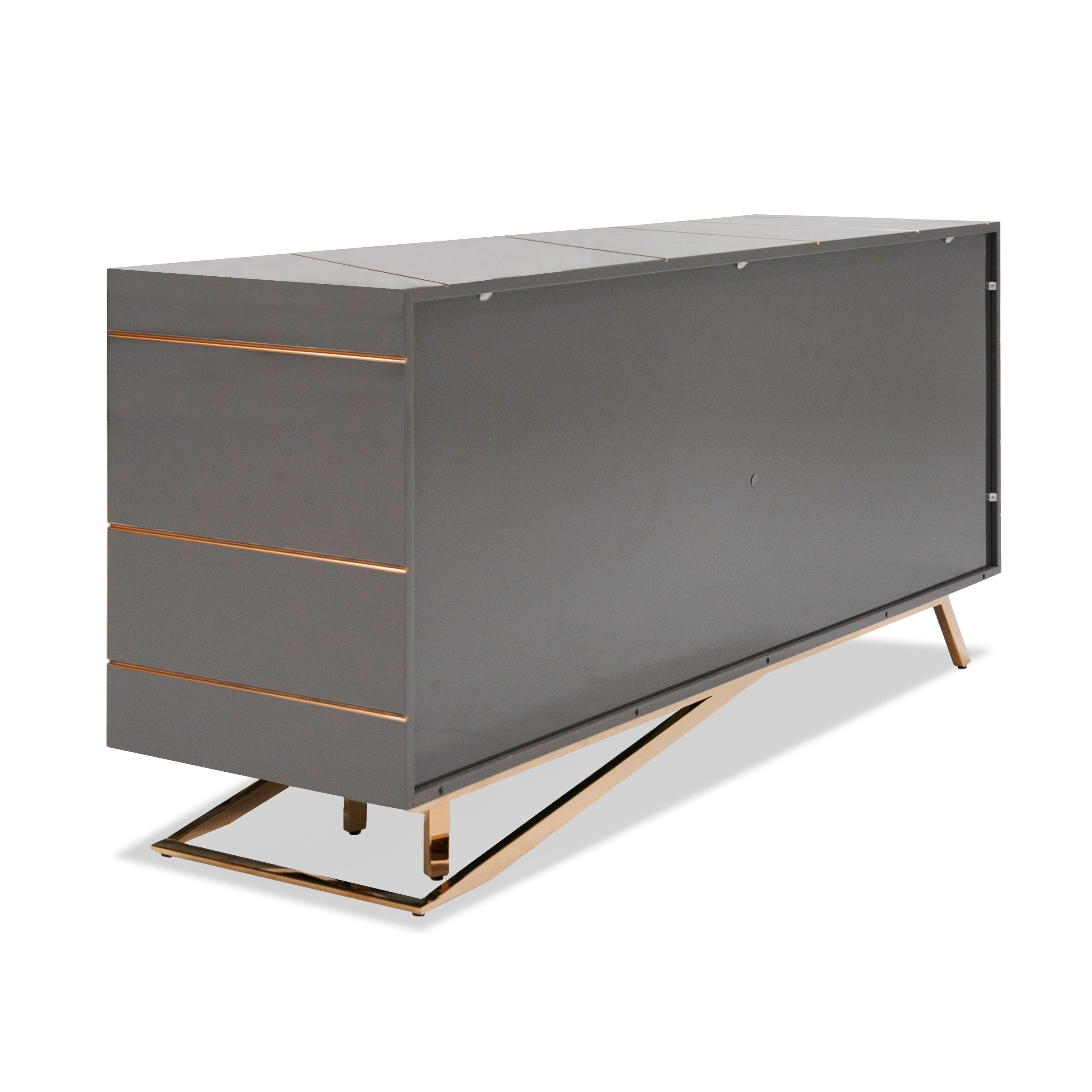 Katzu - Modern Grey and Rose Gold Buffet