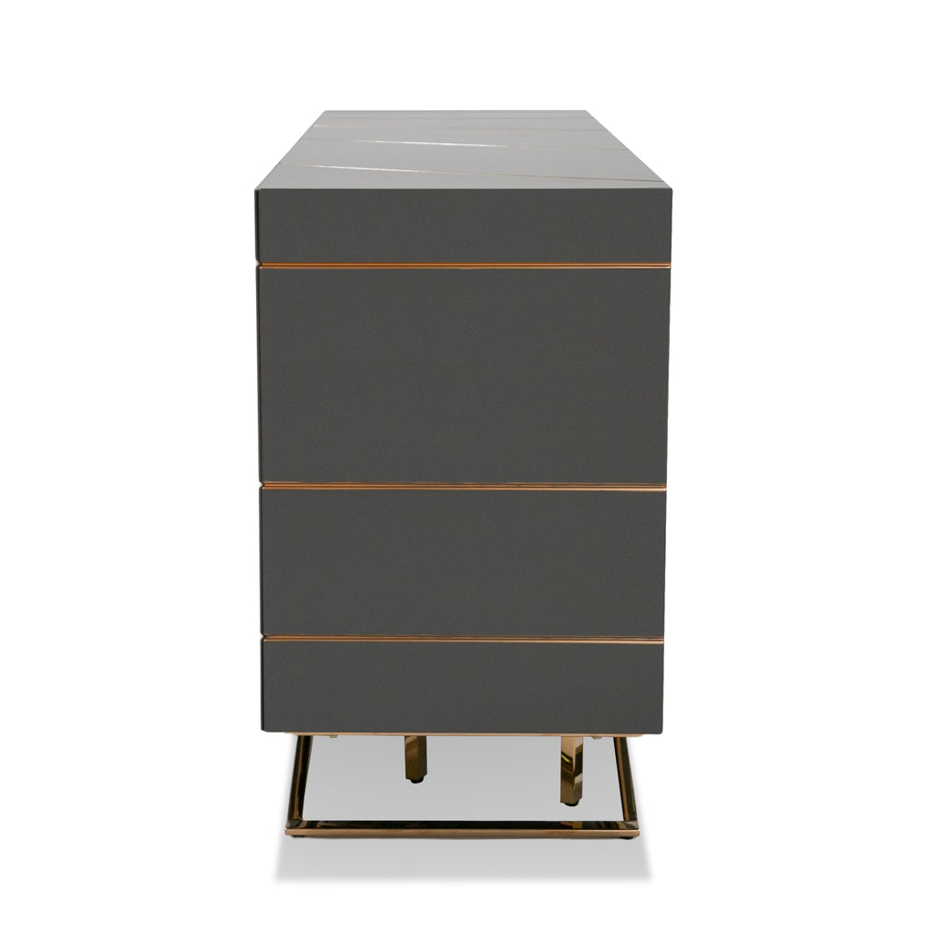 Katzu - Modern Grey and Rose Gold Buffet