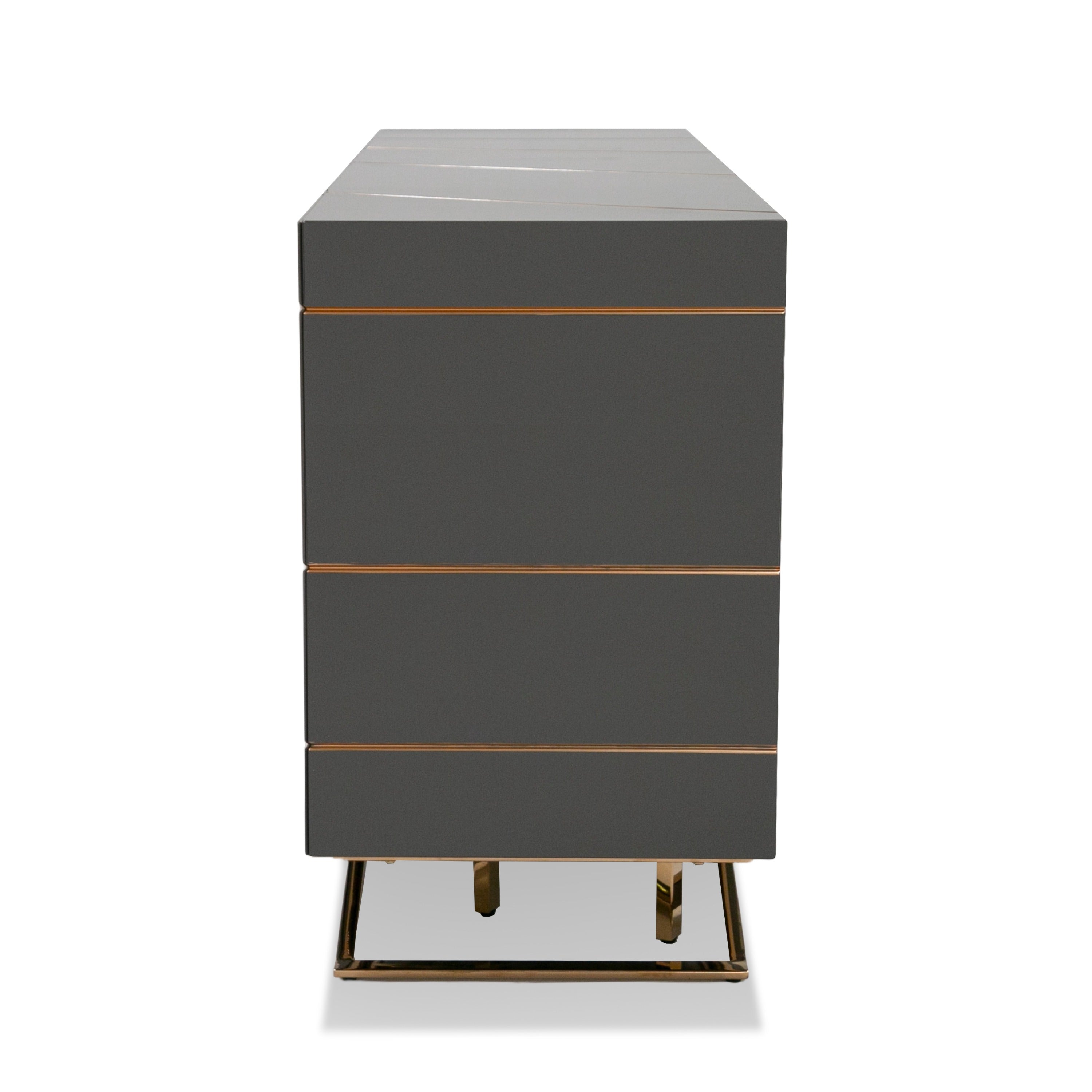 Katzu - Modern Grey and Rose Gold Buffet