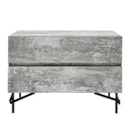 Aria - Italian Modern Multi Grey with texture Nightstand