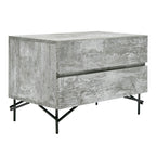 Aria - Italian Modern Multi Grey with texture Nightstand