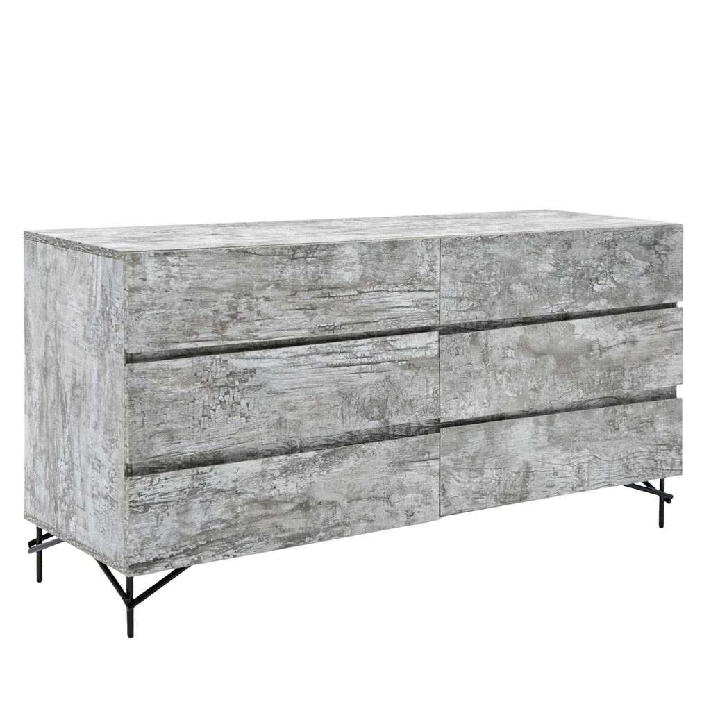 Aria - Italian Modern Multi Grey with texture Dresser