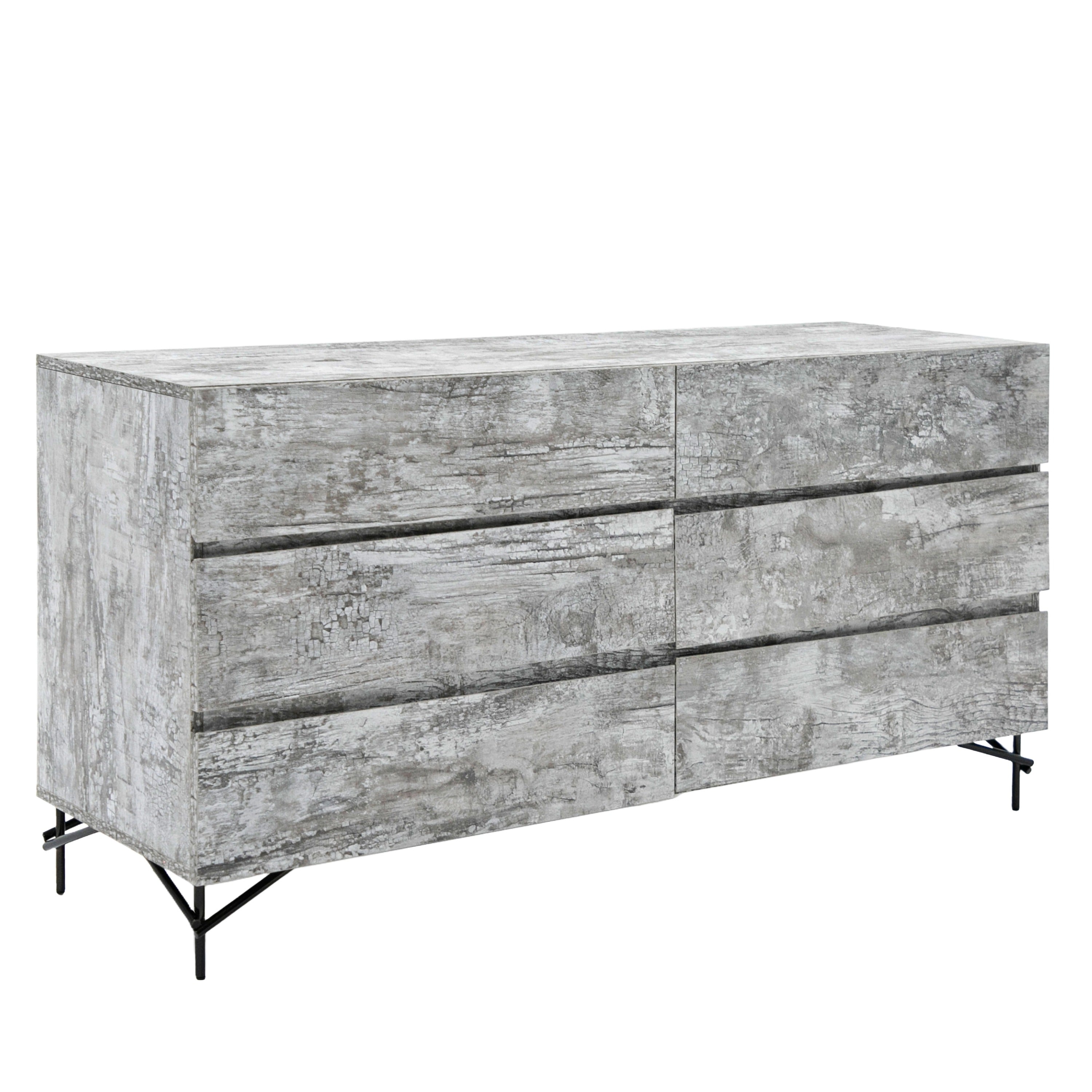 Aria - Italian Modern Multi Grey with texture Dresser