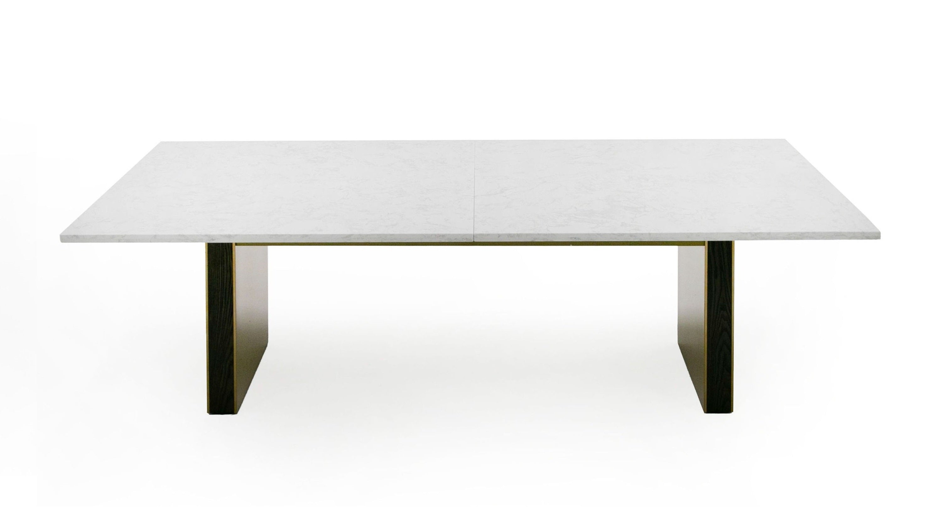Auer - White Marble & Gold Dining Table