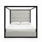 Manhattan - Contemporary Canopy Grey Bed - Contemporary Canopy Grey Bed