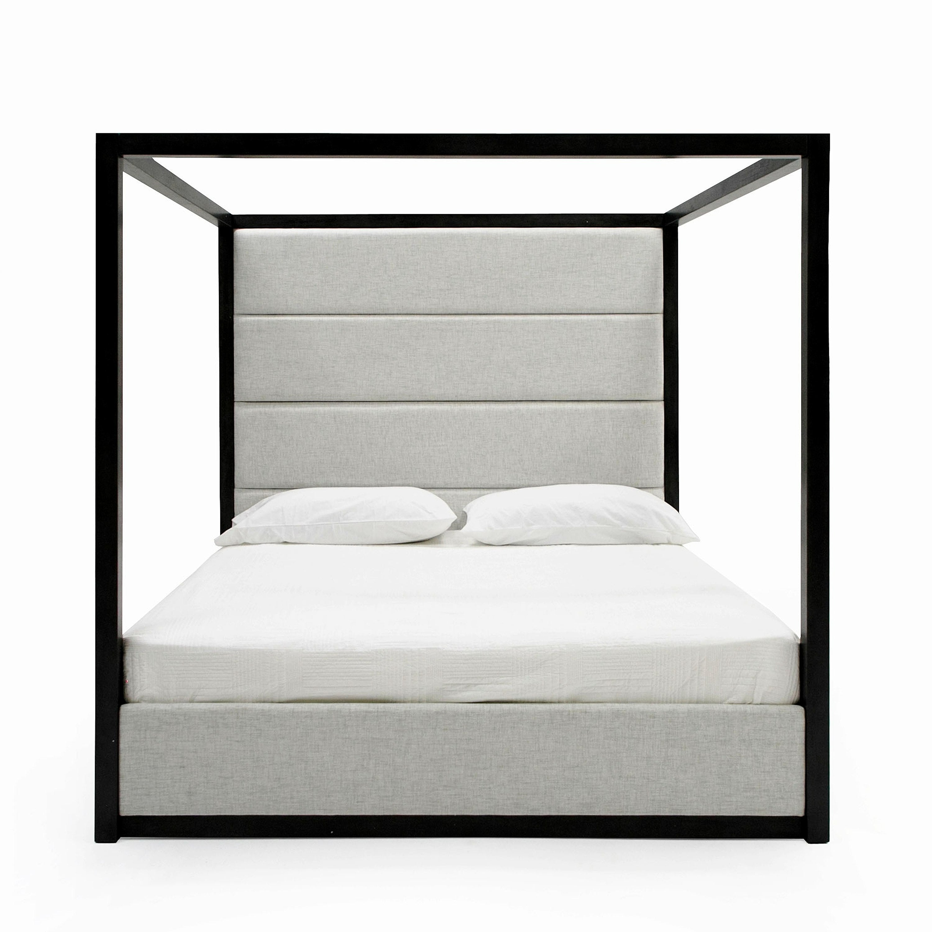 Manhattan - Contemporary Canopy Grey Bed - Contemporary Canopy Grey Bed