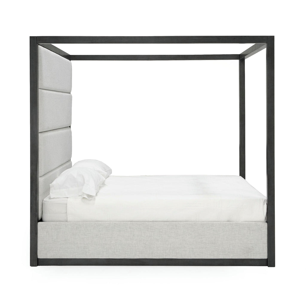 Manhattan - Contemporary Canopy Grey Bed - Contemporary Canopy Grey Bed