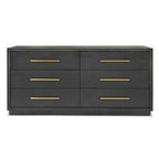 Manhattan - Contemporary Grey and Gold Dresser