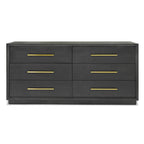 Manhattan - Contemporary Grey and Gold Dresser