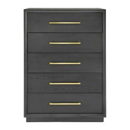 Manhattan - Contemporary Grey and Gold Chest
