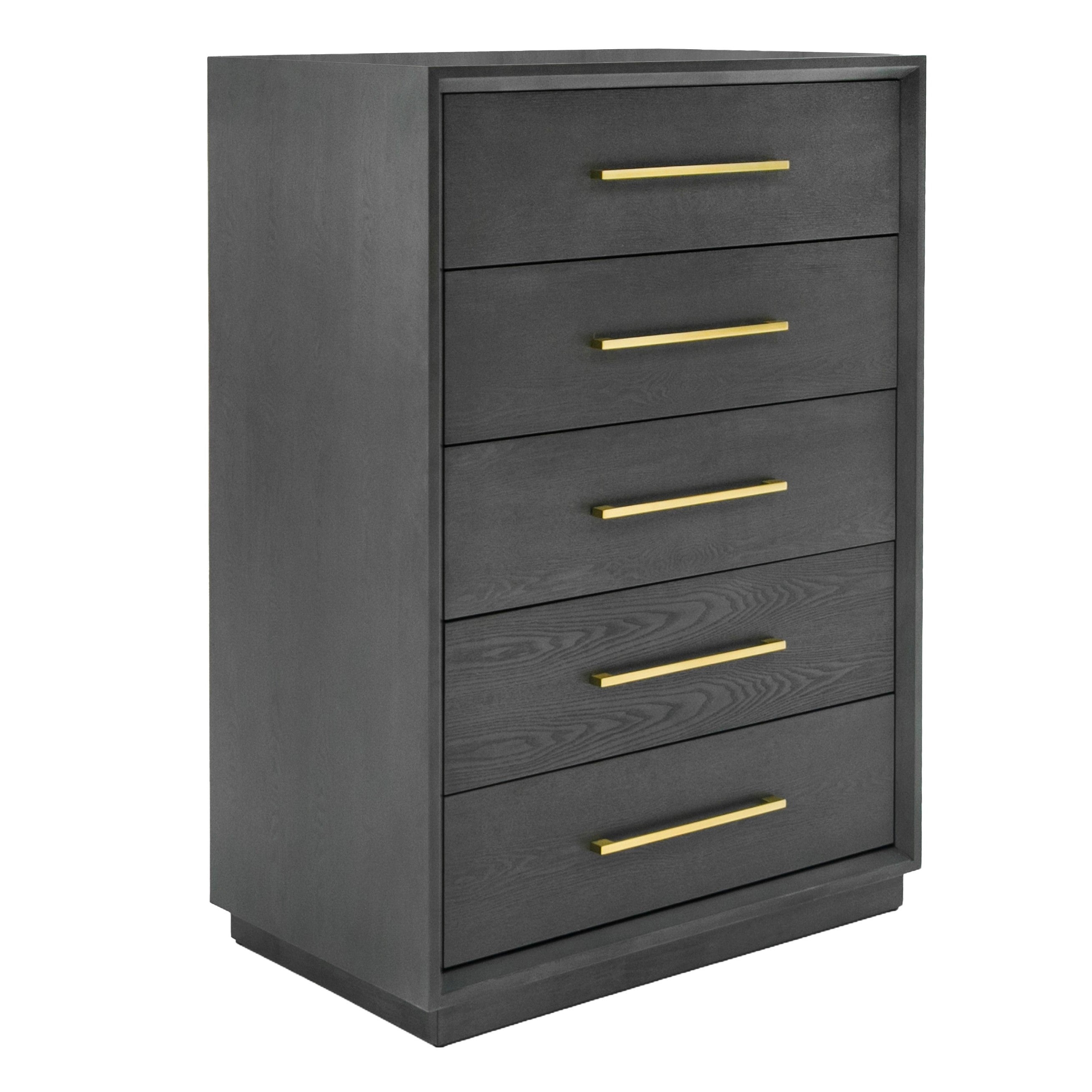 Manhattan - Contemporary Grey and Gold Chest
