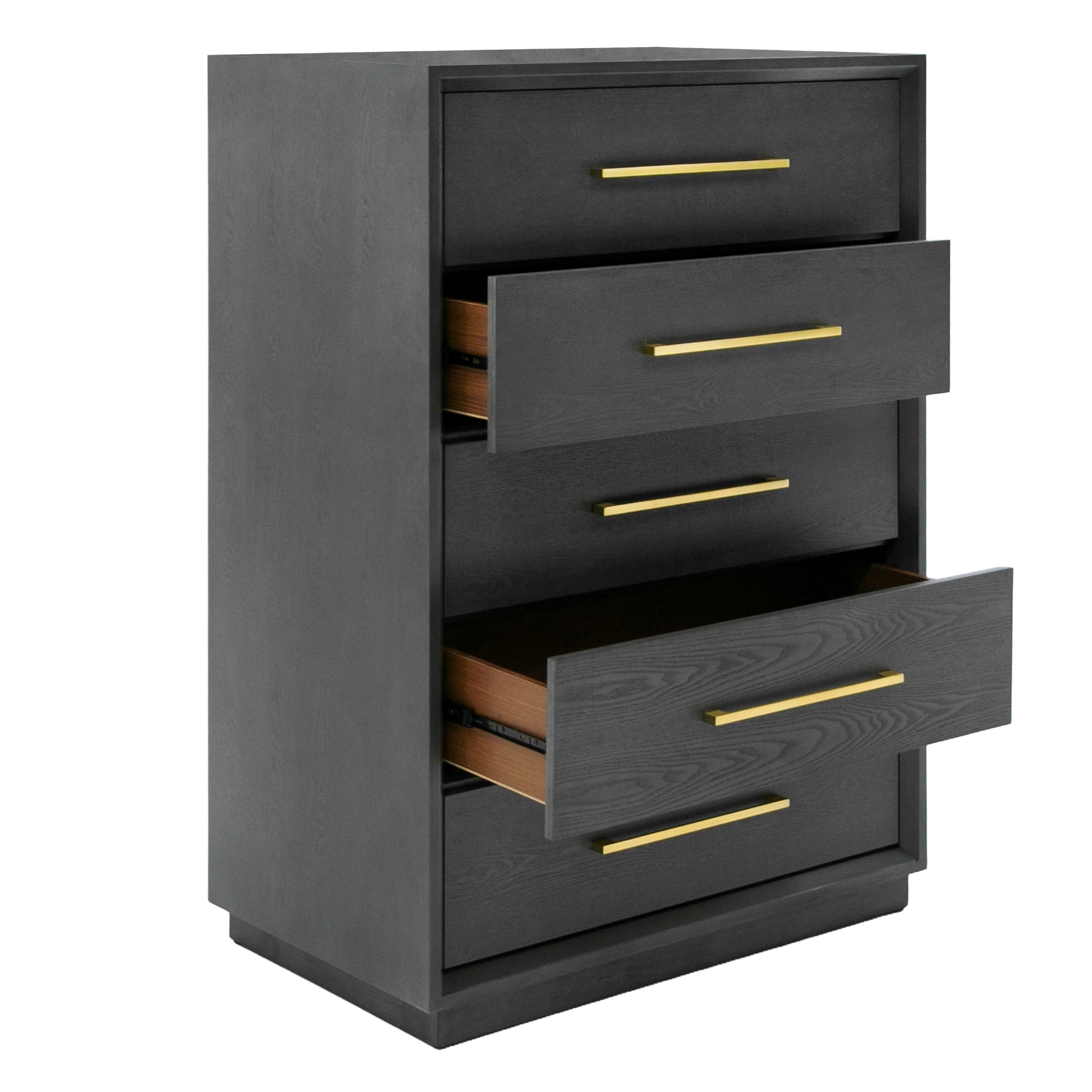 Manhattan - Contemporary Grey and Gold Chest
