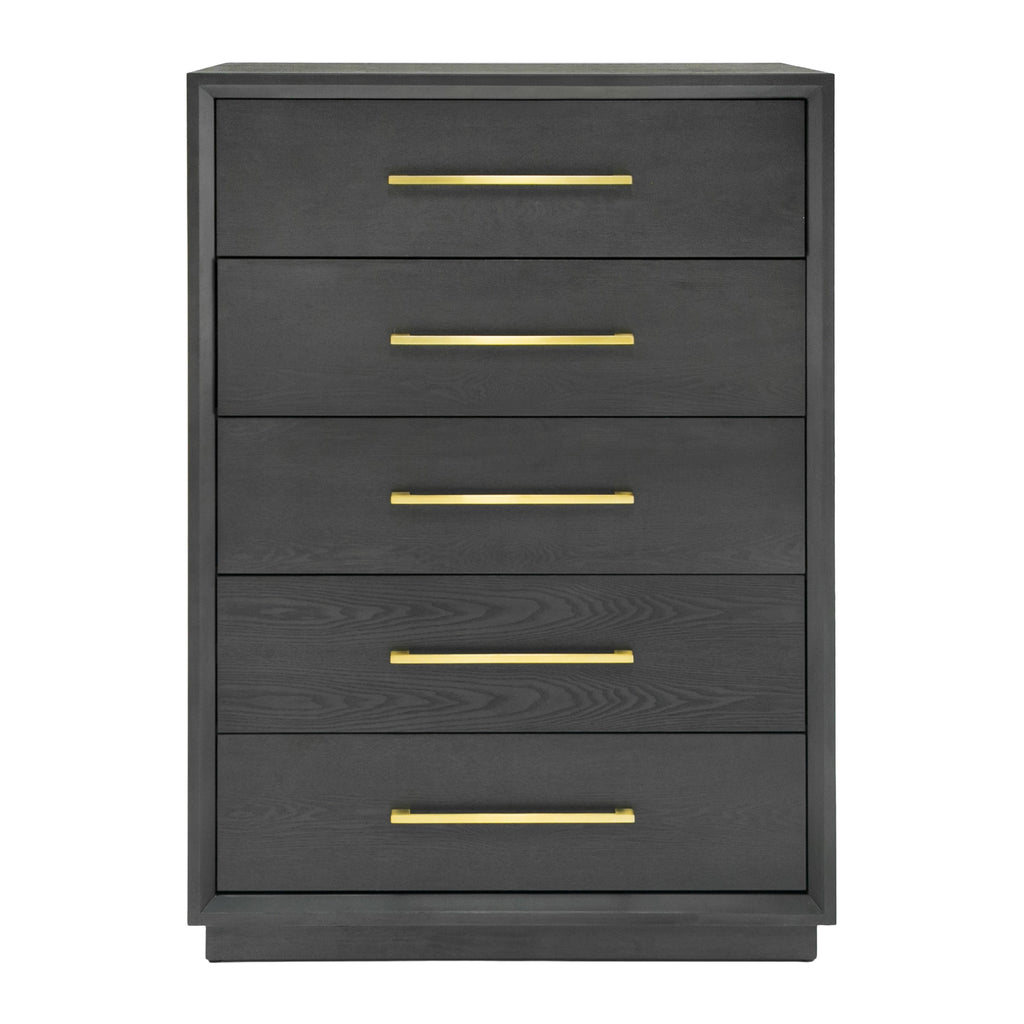 Manhattan - Contemporary Grey and Gold Chest