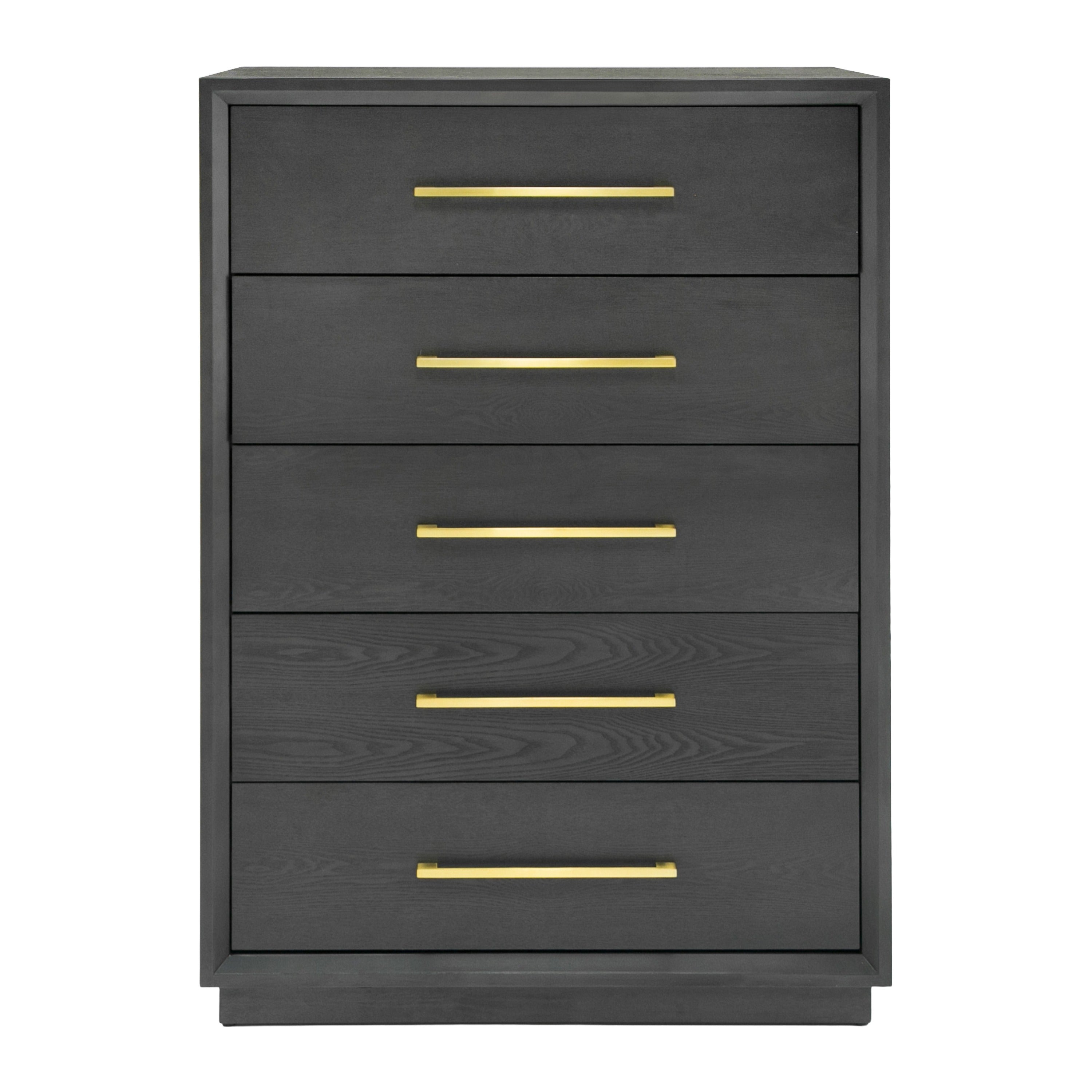 Manhattan - Contemporary Grey and Gold Chest