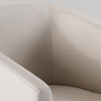 Yukon - Modern Off White Fabric & Brushed Brass Counter Chair