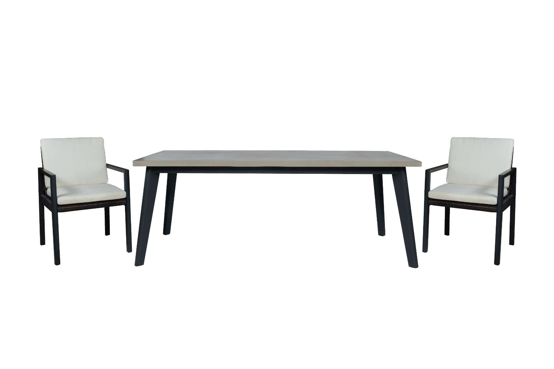 Cuba - Modern Outdoor Dining Chair Set of 2