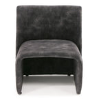 Modern Jarvis Accent Dark Grey Fabric Chair