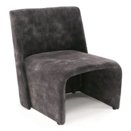 Modern Jarvis Accent Dark Grey Fabric Chair