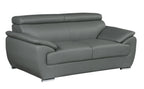 4571 Modern Genuine Leather Loveseat - Dark Grey - SKU 4571-L-GREY - view 2