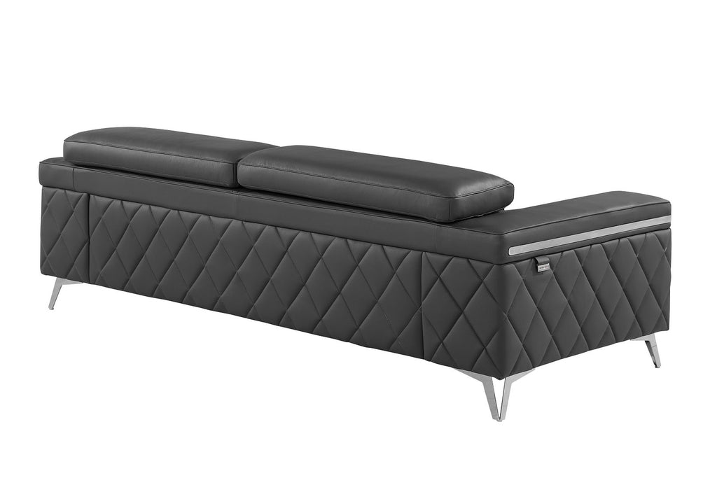 1140 Divanitalia Sofa with Adjustable Headrest in Top-grain Italian Leather