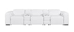 1224 Divanitalia 5-Piece Modular Power Reclining Sofa in Top Grain Italian Leather with 3 Power Recliners & Power Headrests - White - SKU 1224-WHITE-5.3-HT - view 3
