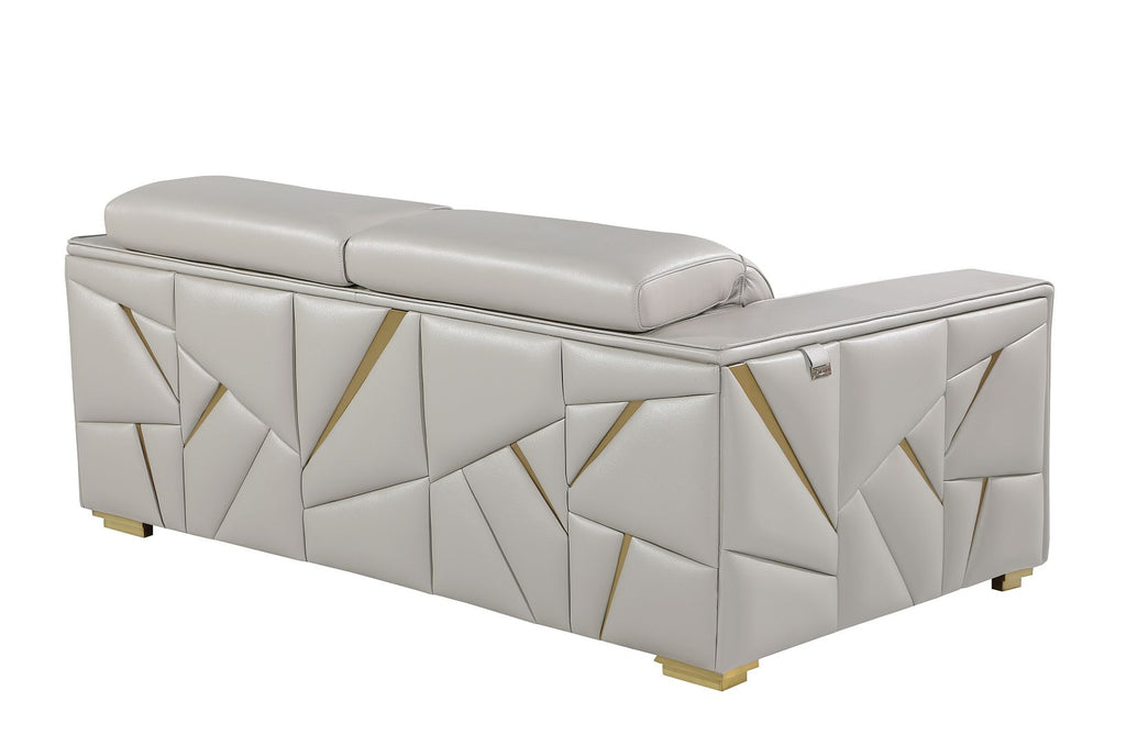 1120 Divanitalia Loveseat with Adjustable Headrest in Top-grain Italian Leather