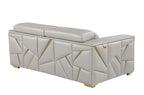 1120 Divanitalia Loveseat with Adjustable Headrest in Top-grain Italian Leather