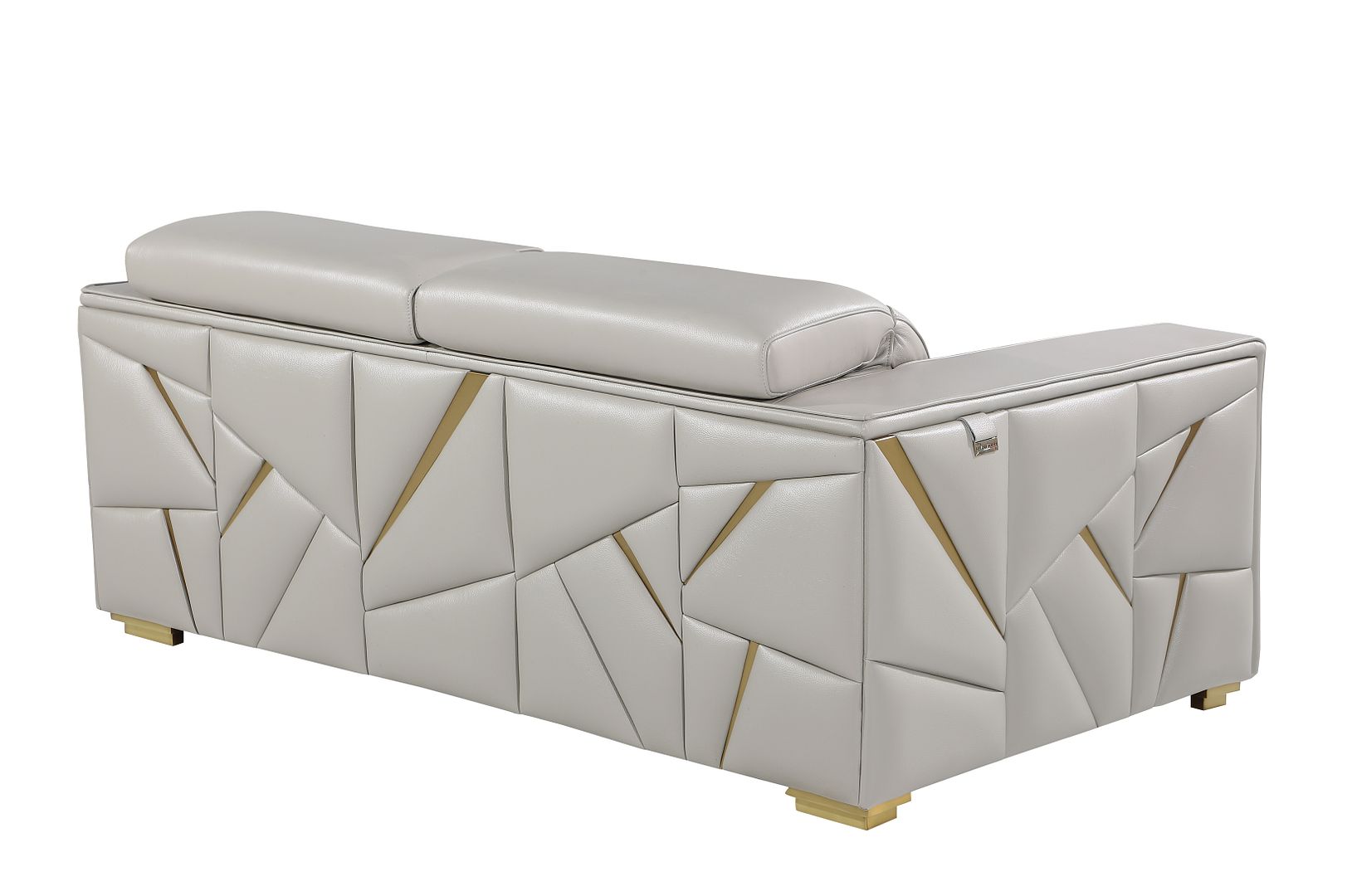 1120 Divanitalia Loveseat with Adjustable Headrest in Top-grain Italian Leather