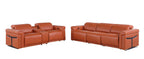 1126 Divanitalia 6-Piece Modular Power Reclining Sofa and Console Loveseat Set in Top Grain Italian Leather with 5 Power Recliners & Power Headrests - Camel - SKU 1126-CAMEL-6.5-HT - view 3